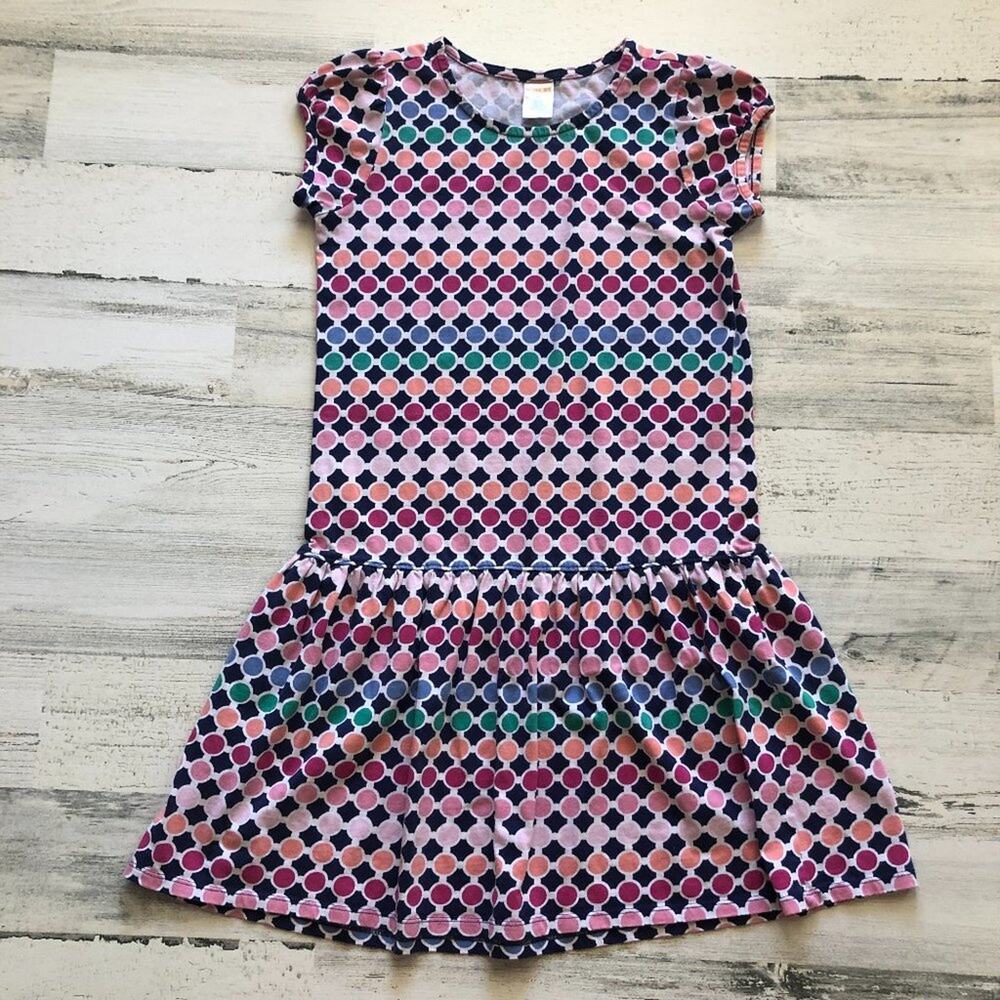 Gymboree Drop Waist Polka Dot Dress sz 10 EUC